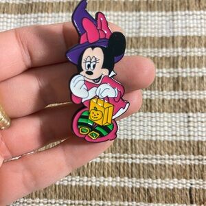 Disney Inspired Halloween Pin Minnie Mouse in a Witch Costume, Trick Or Treat